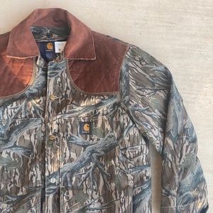 Vintage and Rare Carhartt Camo jacket. Mossy Oak Treestand